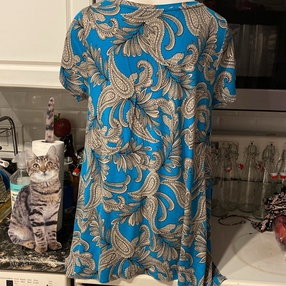 B womens Willi Smith casual cap sleeve stretch plus size top 1X - Picture 2 of 4